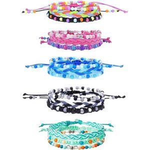 15pcs Braided Beaded Friendship Bracelets for Teens Girls Handmade Stackable